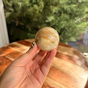 Coral jade sphere (2.2”)